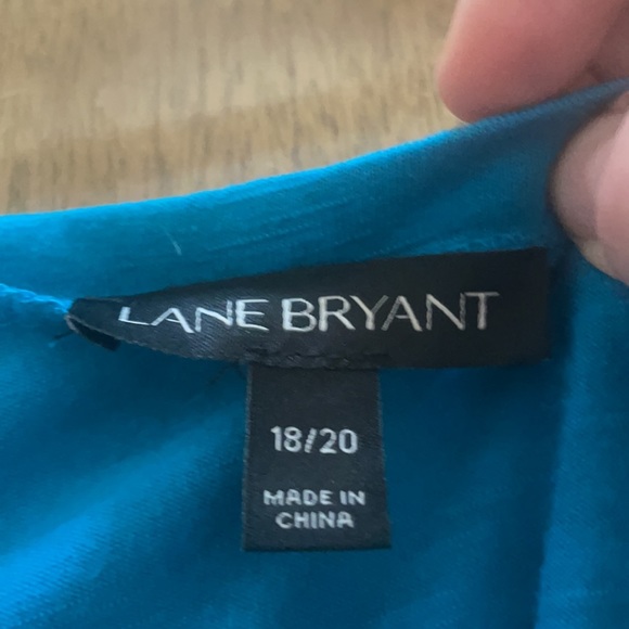 Lane Bryant Size 18/20. Thick lace, Robin egg blue sleeveless tank top. - Picture 4 of 6